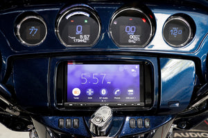 DAS Companies Harley-Davidson Custom Audio Open Box: Sony XAV-AX7000 Plug & Play Bundle w/ Metra 95-9700 Dash Kit | '14 - '20