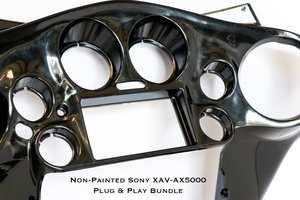 Fat Head Cycles Harley-Davidson Custom Audio Sony XAV-AX5000 Plug & Play Bundle w/ Metra 95-HDIF Inner Fairing | '99 - '13