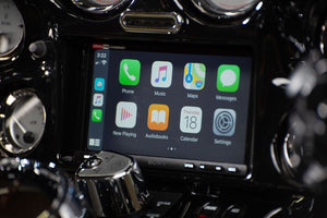 Fat Head Cycles Harley-Davidson Custom Audio Sony XAV-AX7000 Plug & Play Bundle w/ Metra 95-HDIF Inner Fairing | '99 - '13