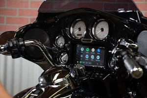 Fat Head Cycles Harley-Davidson Custom Audio Sony XAV-AX7000 Plug & Play Bundle w/ Metra 95-HDIF Inner Fairing | '99 - '13