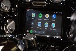 Fat Head Cycles Harley-Davidson Custom Audio Sony XAV-AX7000 Plug & Play Bundle w/ Metra 95-HDIF Inner Fairing | '99 - '13