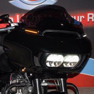 Fat Head Cycles Harley-Davidson Custom Lighting Custom Dynamics 2015-2020 Road Glide LED Dynamic Windshield Trim